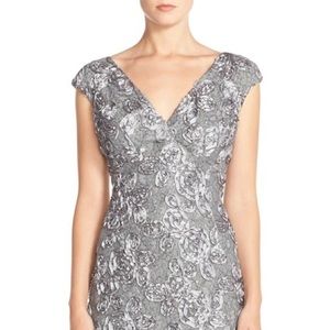 Marina Gunmetal Cocktail Dress